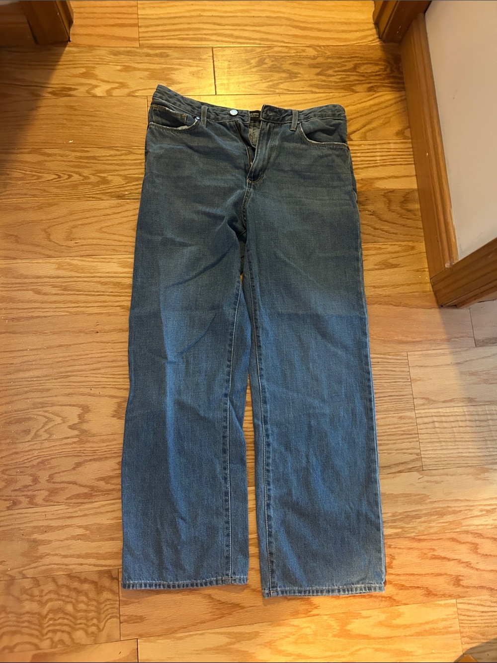 Just Black Women’s Straight Leg Denim Jeans in Blue size 29